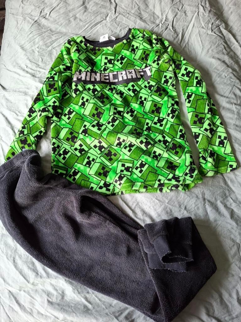 Minecraft pyjama maat 164, Ophalen of Verzenden, Gebruikt, Jongen, Nacht- of Onderkleding