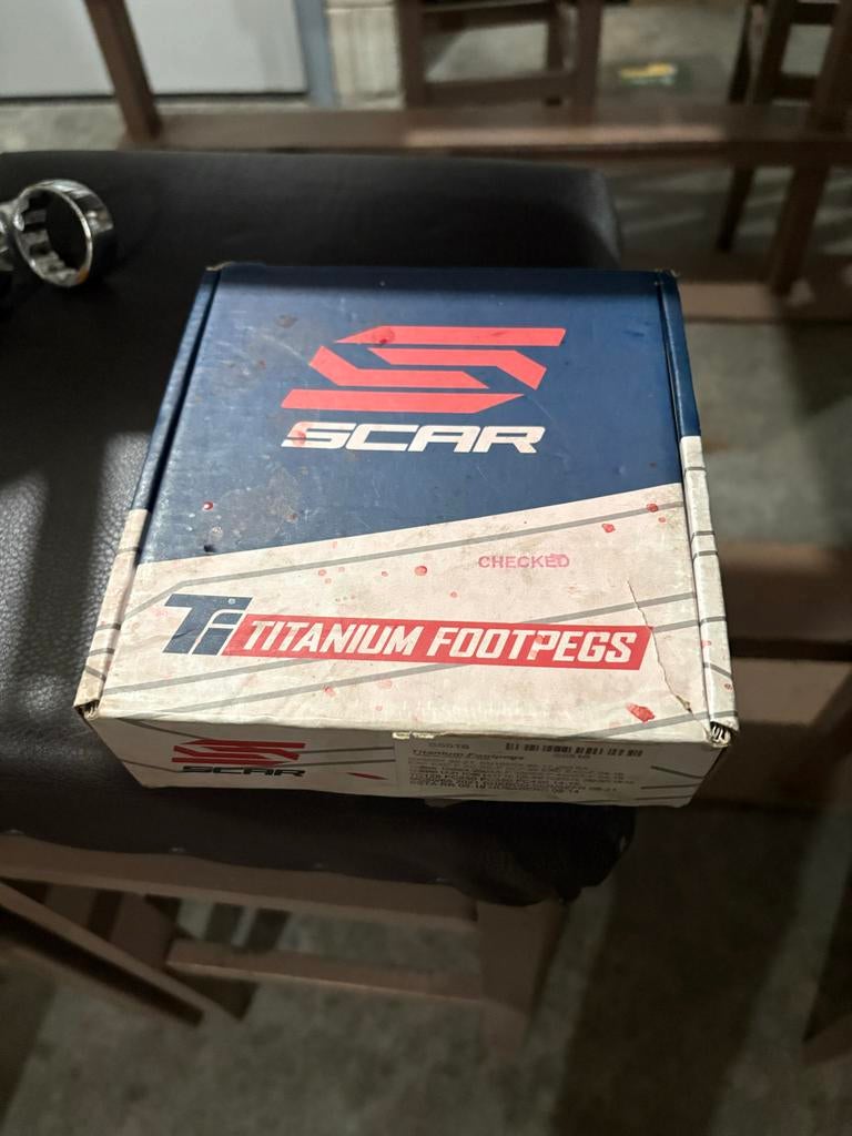 SCAR Titanium Voetsteunen - Diverse Modellen, Motoren, Onderdelen | Overige, Ophalen of Verzenden, Gebruikt