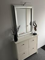 IKEA Hemnes schoenenkast wit met spiegel en verlichting, Ophalen of Verzenden, Gebruikt