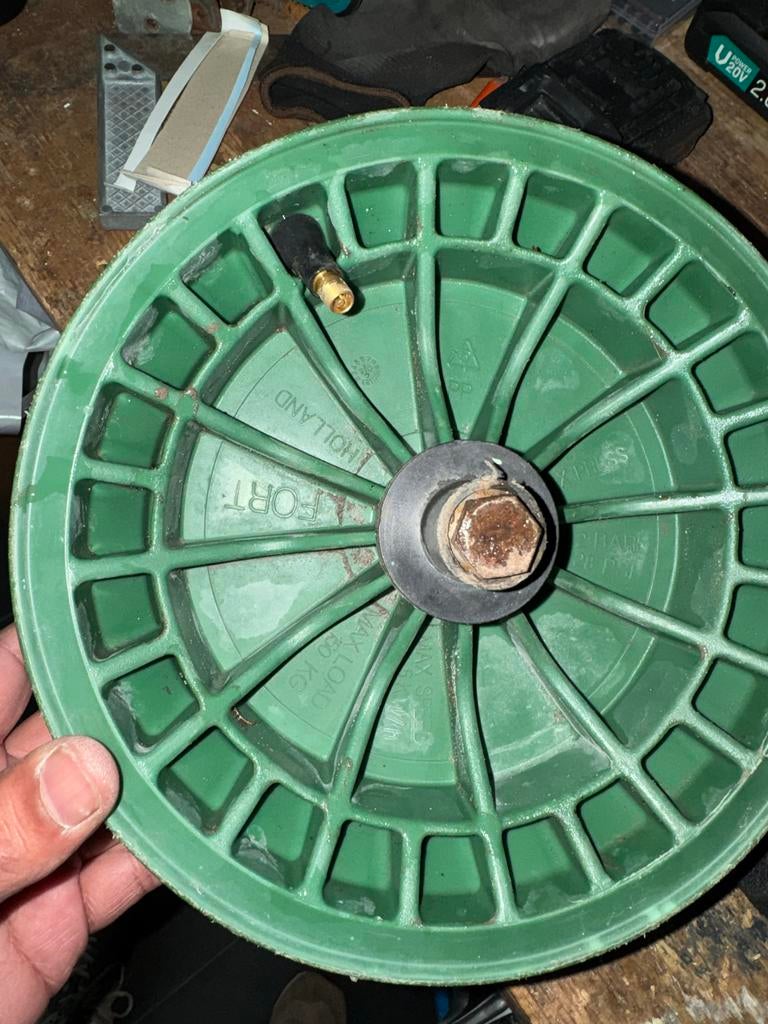 Kruiwagen velg voor luchtband compleet met gelagerde as, Ophalen of Verzenden, Gebruikt, Handmatig, Eenwielig