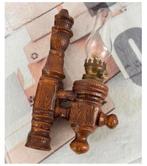 Antiek 1980 vintage wandlamp olielamp stormlamp lantaarn, Antiek en Kunst, Antiek | Lampen, Ophalen of Verzenden