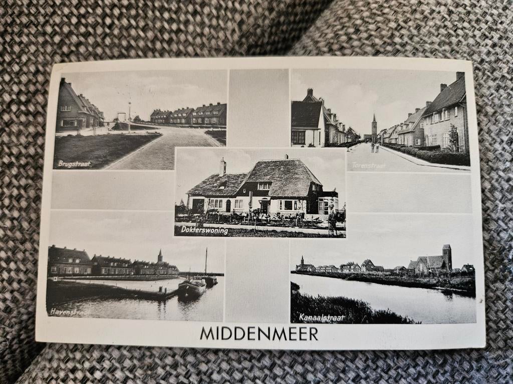 Middenmeer - Diverse gezichten, Verzamelen, Ansichtkaarten | Nederland, Ophalen of Verzenden, 1940 tot 1960, Gelopen, Noord-Holland