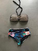 K76 Sapph bikini mt. XL-85C slip+top zwart/wit/groen/blauw, Zwart, Ophalen of Verzenden, Zo goed als nieuw, Sapph