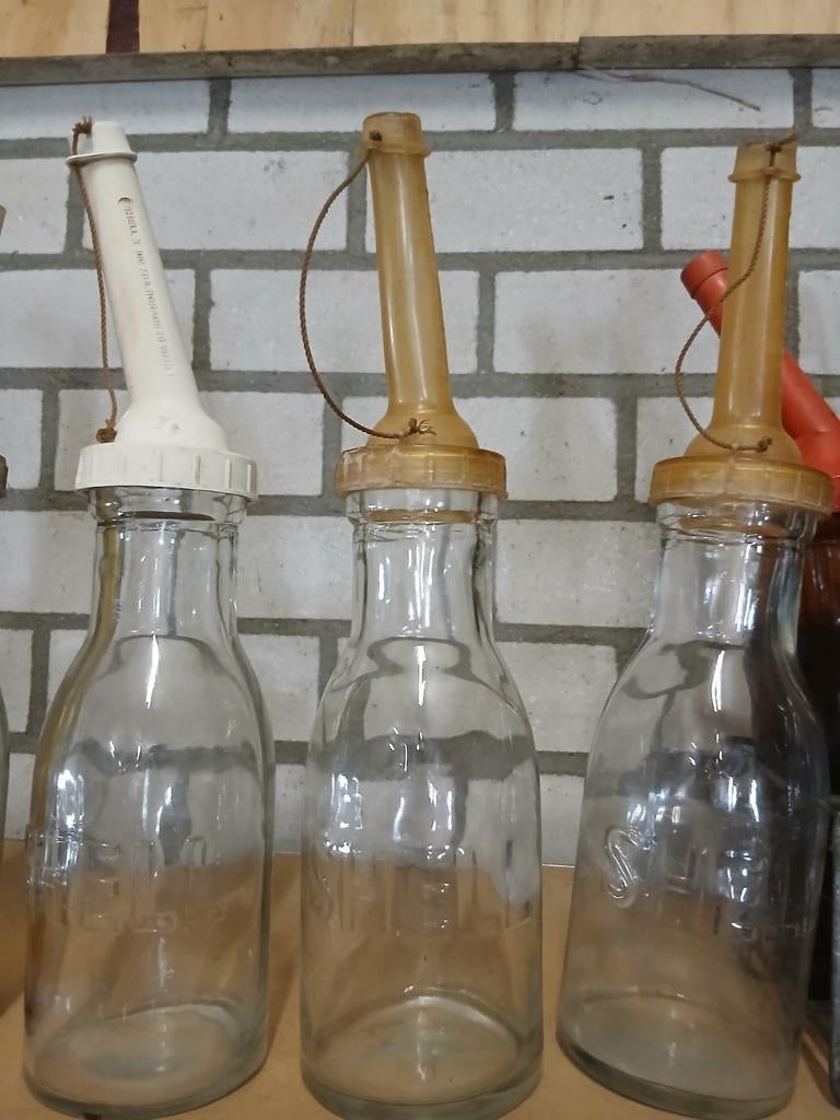 Shell olieflessen, Verzamelen, Ophalen