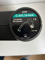 AKG C419 clip on microfoon voor blaasinstrument, Ophalen of Verzenden, Gebruikt, Instrumentmicrofoon