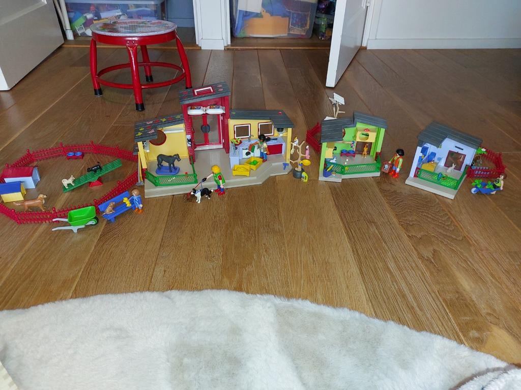 Playmobil dierenartsenpraktijk 9275 kat 9276 knaagdier 9277, Ophalen of Verzenden, Zo goed als nieuw, Jongen of Meisje