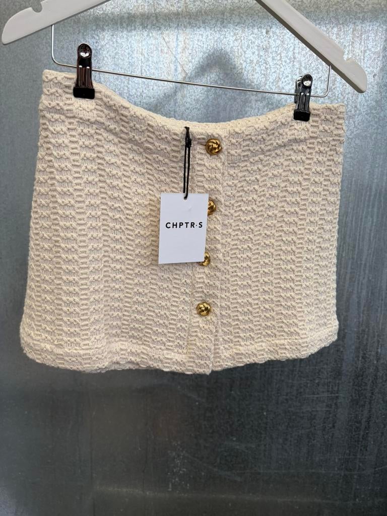 Rok maat 36 chptrs chapter ecru skirt ariel chptr-s, Beige, Ophalen of Verzenden, Zo goed als nieuw, Maat 36 (S)