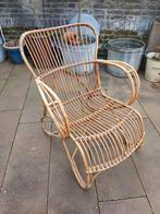 Vintage Rotan Stoel 50/60er jaren, Ophalen, Gebruikt, Rotan