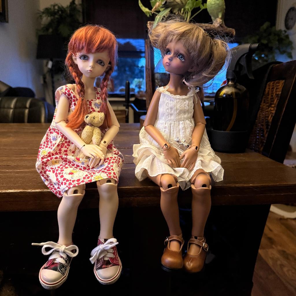 MSD BJD Tweeling, Verzenden, Gebruikt, Pop