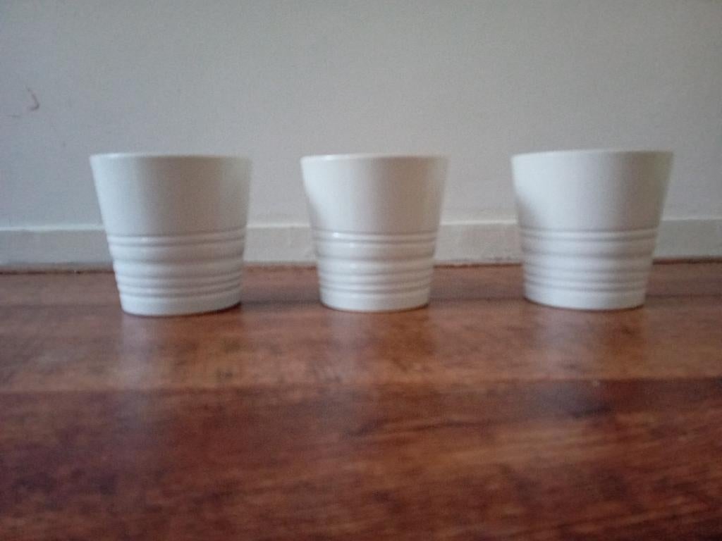 Ikea bloempotjes, Tuin en Terras, Bloempotten, Rond, Ophalen of Verzenden, Zo goed als nieuw, Balkon