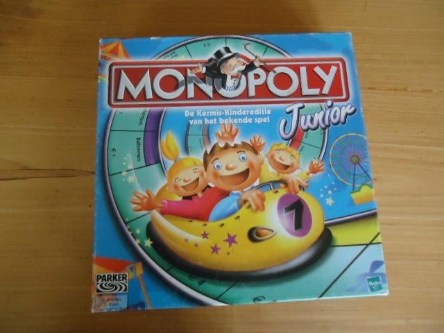 Monopoly Junior, Hobby en Vrije tijd, Gezelschapsspellen | Bordspellen, Een of twee spelers, Ophalen of Verzenden, Gebruikt