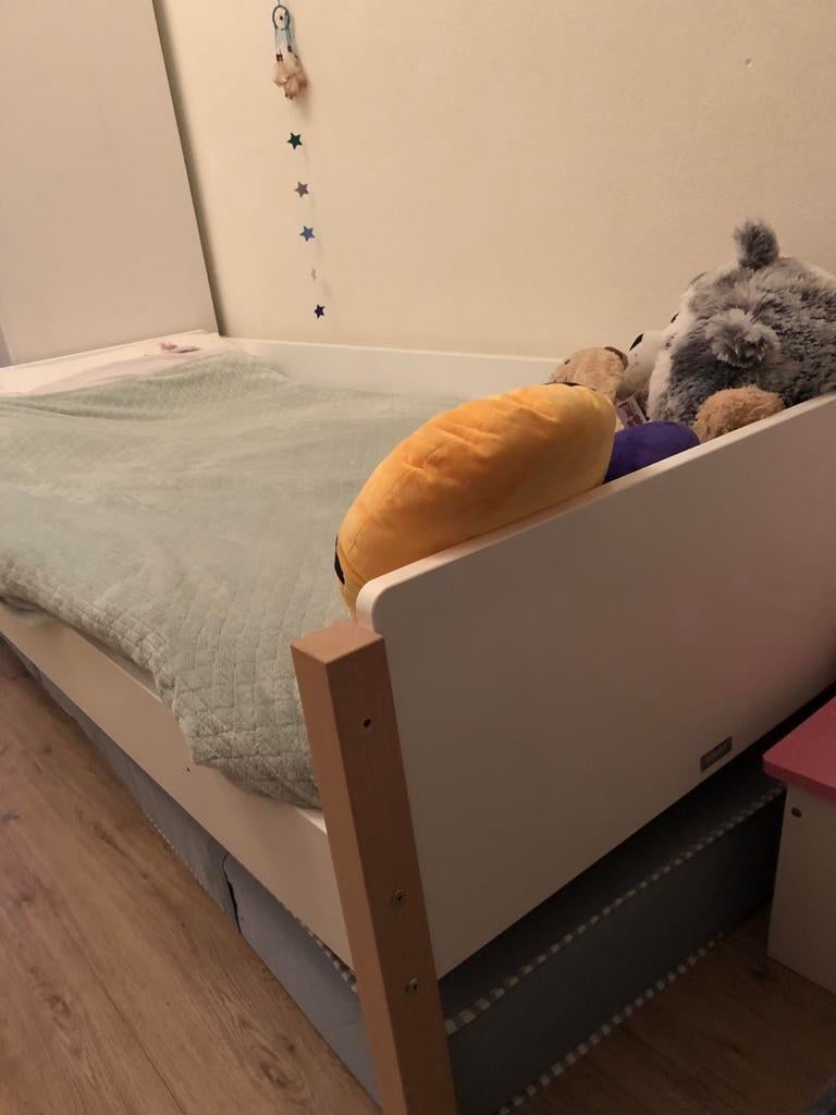 Bopita hoogslaper met 3 gordijnen, Ophalen, Gebruikt, Hoogslaper