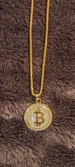 Superleuke Goud kleurige Bitcoin Ketting, Ophalen of Verzenden, Nieuw, Gebruiksvoorwerp