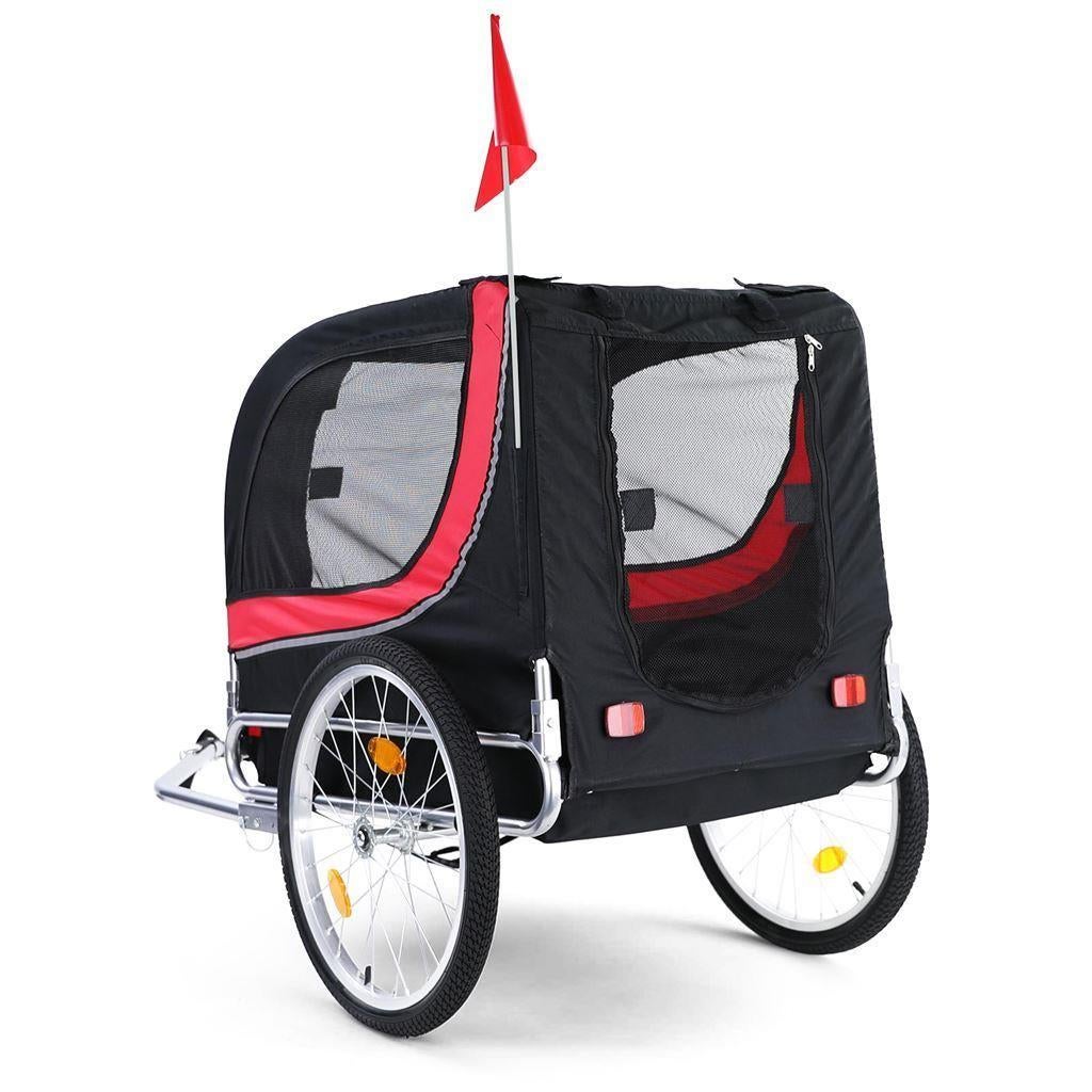 Hondenfietskar Fietskar Hond Opvouwbaar Rood/Zwart Tot 40 KG, Verzenden, Automotive Parts, A.parts@hotmail.nl, Trasmolenlaan 12 3447 GZ Woerden