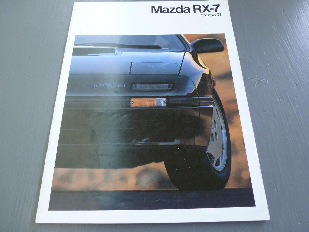 Mazda RX7 RX-7 folder 1987 Nederlands, Ophalen of Verzenden, Zo goed als nieuw, Mazda
