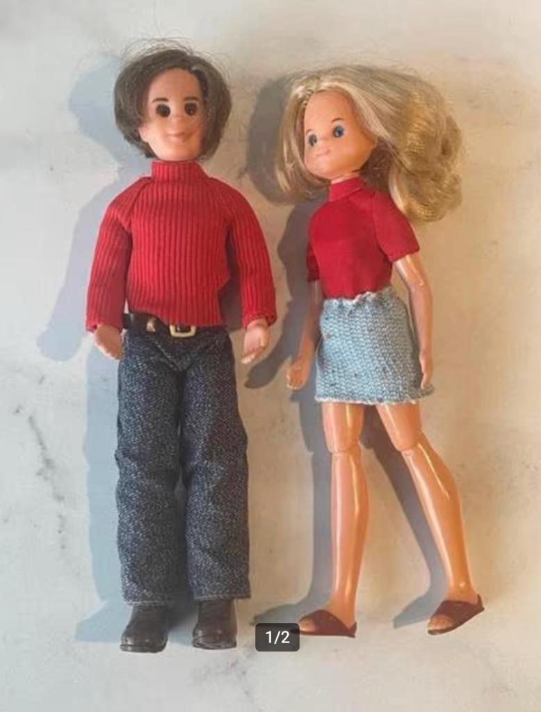 Twee poppen uit “The Sunshine Family” (Barbie) Mattel 1973, Ophalen of Verzenden, Barbie
