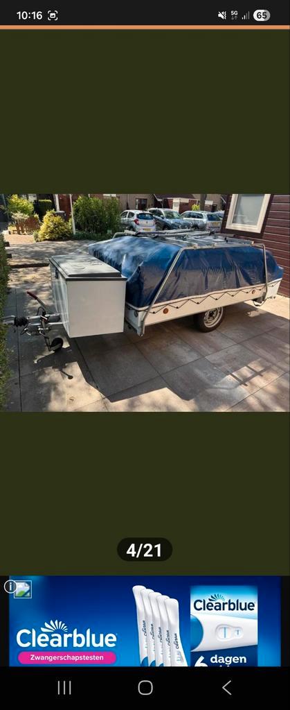 Jamet Louisiana vouwwagen, Caravans en Kamperen, Tenten, tot en met 6, Gebruikt, Ophalen of Verzenden