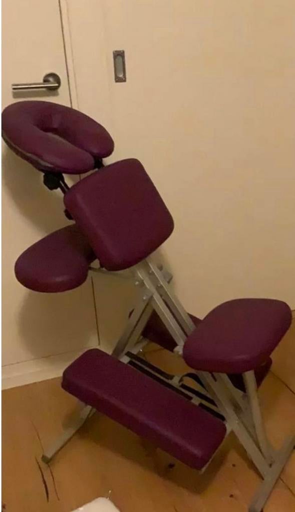 PROFESSIONELE  STEVIGE VERSTELBARE STOELMASSAGE STOEL ASHLEY, Sport en Fitness, Massageproducten, Ophalen, Zo goed als nieuw, Massagestoel of Kussen