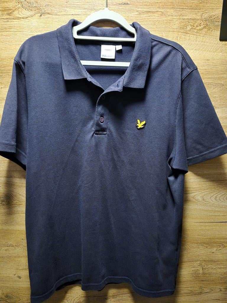Lyle & Scott Polo Shirt - Maat L - Donkerblauw, Kleding | Heren, Polo's, Maat 52/54 (L), Blauw, Ophalen of Verzenden, Zo goed als nieuw