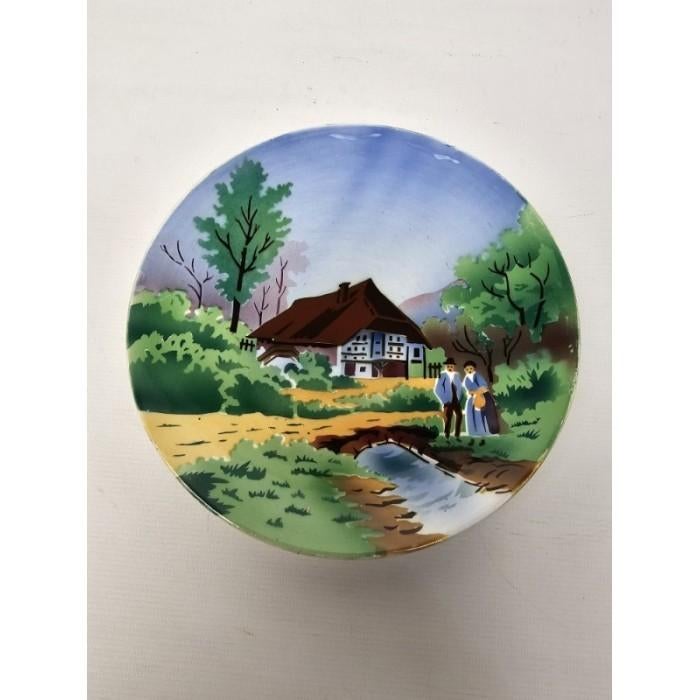 # Antiek Villeroy & Boch bord (Made in Saar-Basin) Duitsland, Ophalen of Verzenden