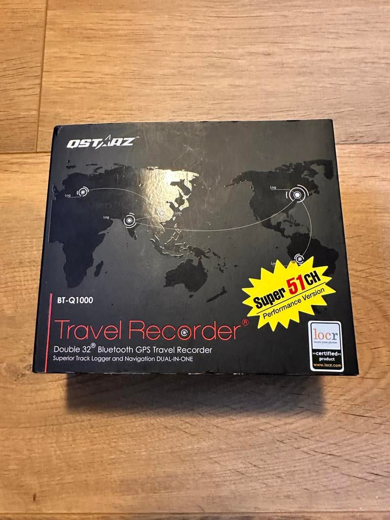 Qstarz BT-Q1000 GPS Logger - Ideaal voor Reizen, Ophalen of Verzenden, Gebruikt