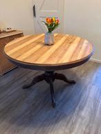 Ronde eettafel, Ophalen, Gebruikt, Vier personen, 100 tot 150 cm