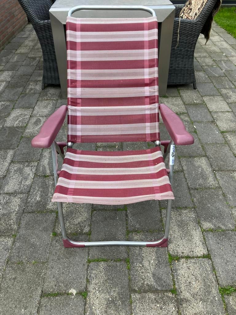 Crespo standen stoel rood, Caravans en Kamperen, Kampeermeubelen, Ophalen of Verzenden, Gebruikt, Campingstoel