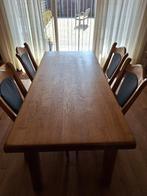 houten blanc eiken tafel, 150 tot 200 cm, Vijf personen of meer, 150 tot 200 cm, Rechthoekig