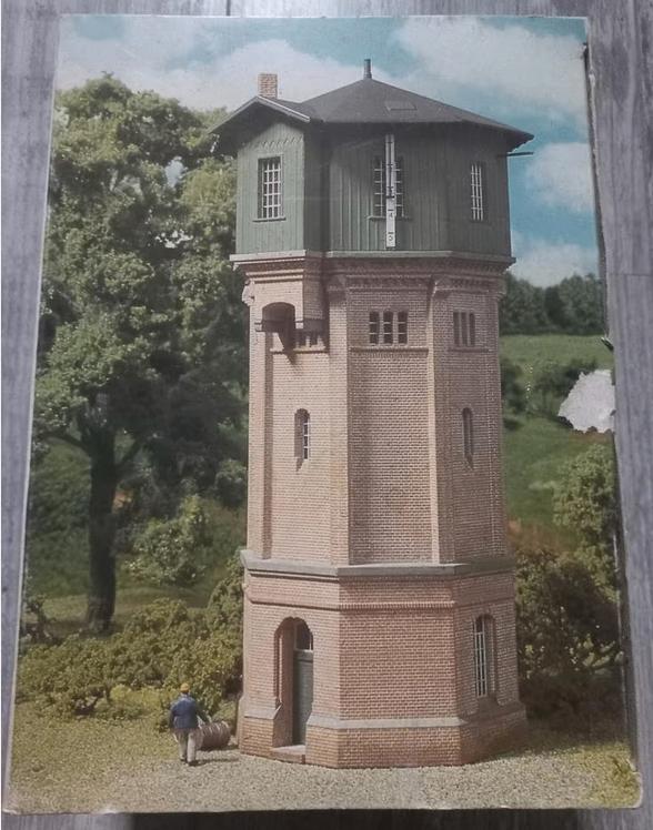 H0 Landerbahn-Wasserturm B&K GmbH watertoren, Overige merken, Gelijkstroom of Wisselstroom, Brug, Tunnel of Gebouw, Nieuw