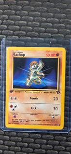 Machop Base Set 1st Edition Pokémon Kaart, Ophalen of Verzenden, Gebruikt, Losse kaart