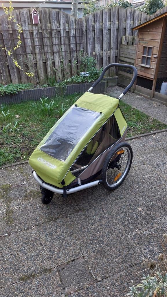Croozer Kids 1 fietskar, Fietsen en Brommers, Fietsaccessoires | Aanhangers en Karren, Ophalen, Gebruikt, Opvouwbaar, Kinderkar