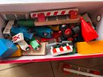 Houten trein set met veel onderdelen, Ophalen, Gebruikt