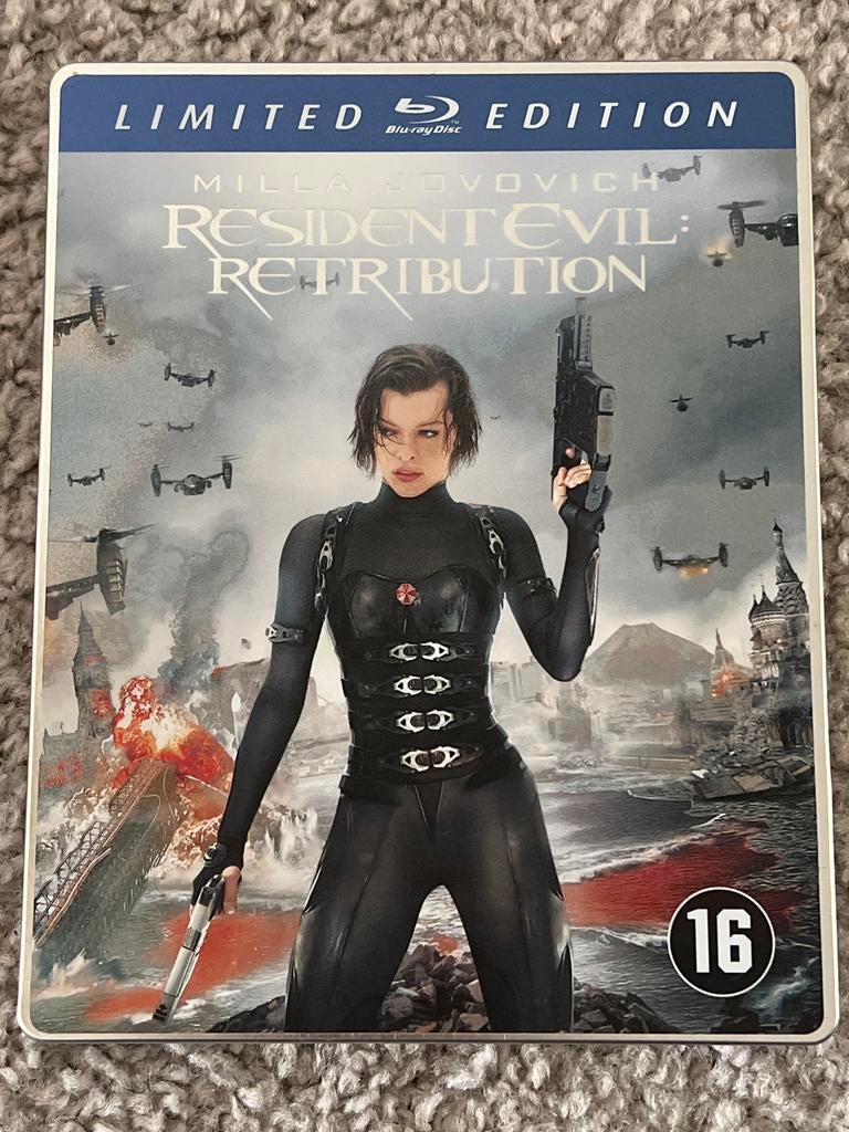 Resident Evil: Retribution Blu-ray Steelbook Limited Edition, Ophalen of Verzenden, Zo goed als nieuw, Actie