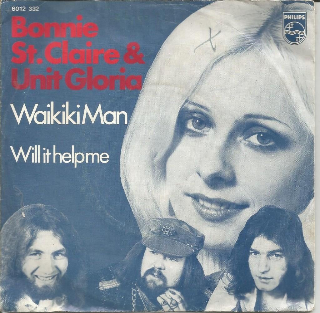 Bonnie St. Claire & Unit Gloria ‎– Waikiki Man (1973), Gebruikt, Fotohoes, 7 inch, Single