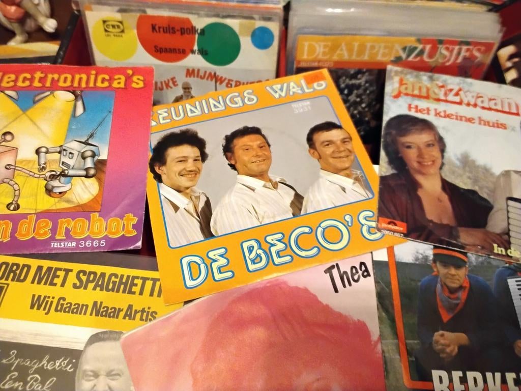 Partij singles koffer met 300 piraten singeltjes, Ophalen of Verzenden, Gebruikt, Nederlandstalig