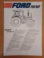 Folder Ford 7610 tractor Nederlandstalig, Boeken, Verzenden, Gelezen, Tractor en Landbouw