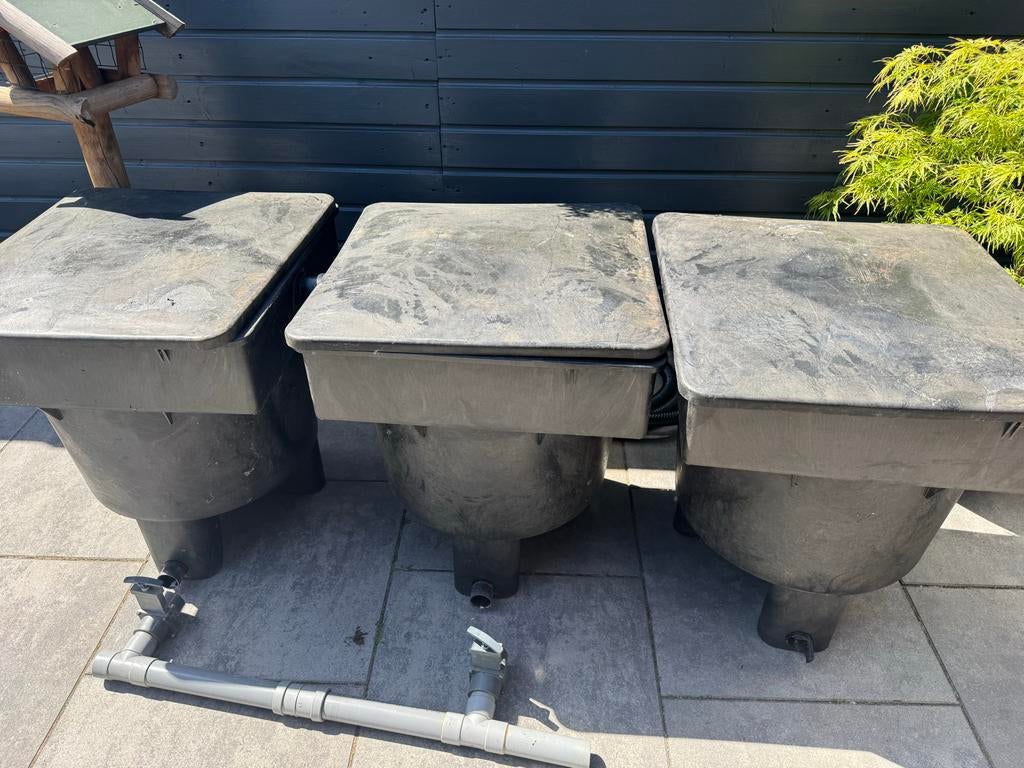 Vijverfilter systeem met 3 bakken - Hoogte 72 cm, Breed 65 c, Tuin en Terras, Vijvers, Ophalen of Verzenden, Gebruikt