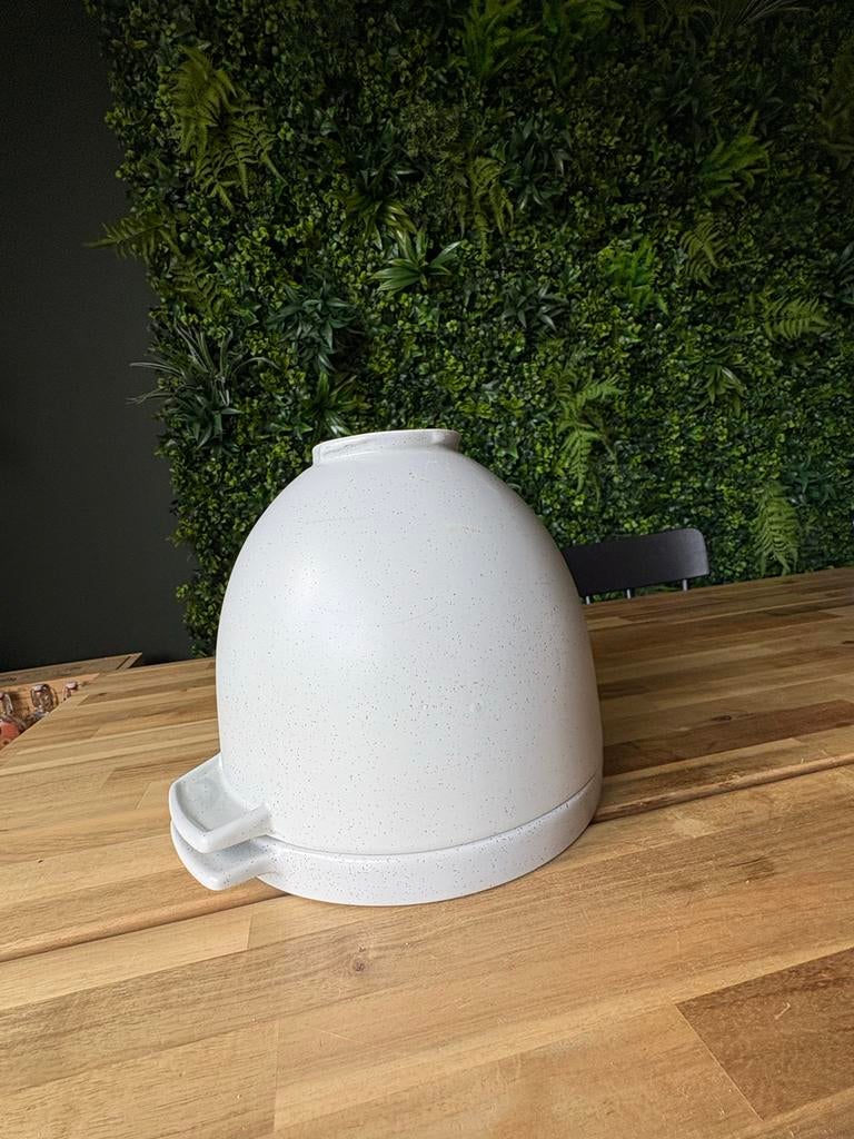 KitchenAid Keramische Broodkom met bakdeksel, Ophalen of Verzenden, Steen/keramiek, Wit, Overige merken