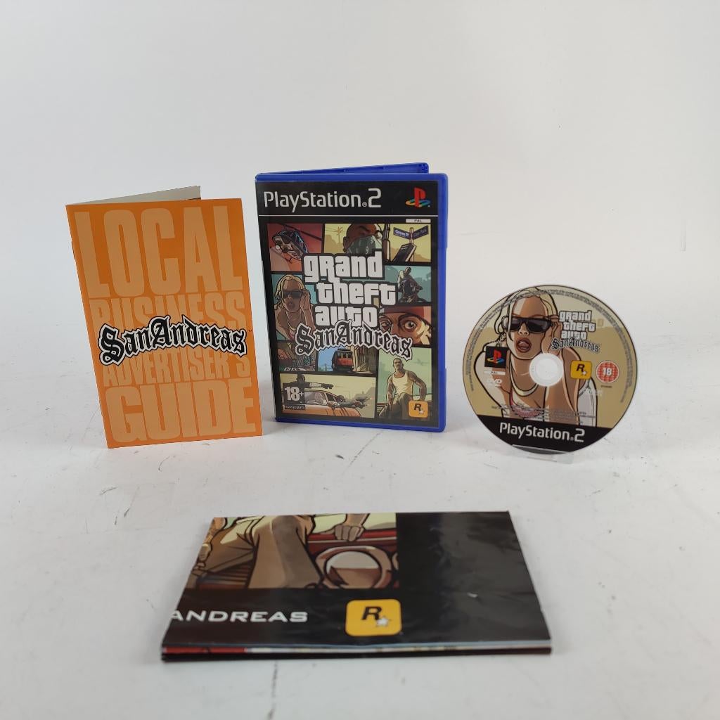 GTA San Andreas ps2 || Nu voor €14.99!, Spelcomputers en Games, Games | Sony PlayStation 2, Avontuur en Actie, Vanaf 18 jaar, 1 speler