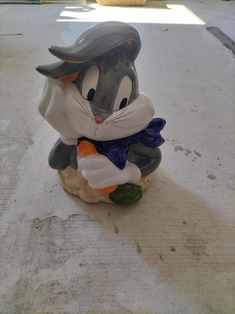 Bugs Bunny koekjespot, Verzamelen, Beelden en Beeldjes, Ophalen of Verzenden, Gebruikt, Dier
