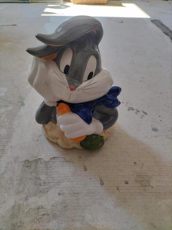 Bugs Bunny koekjespot, Verzamelen, Beelden en Beeldjes, Gebruikt, Dier, Ophalen of Verzenden