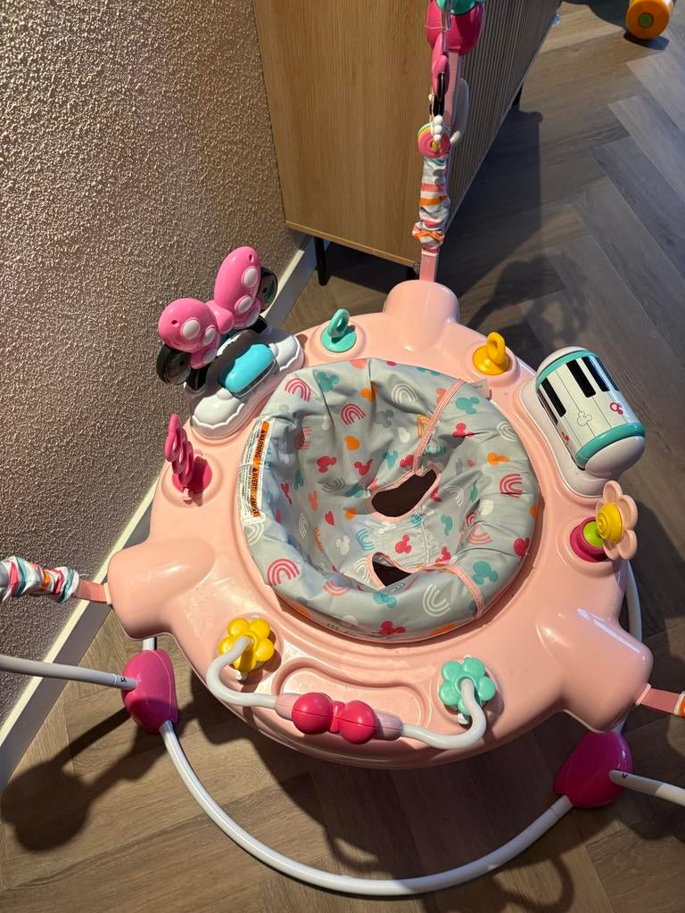 Baby Jumper - Minnie Mouse, Kinderen en Baby's, Speelgoed | Babyspeelgoed, Ophalen of Verzenden, Zo goed als nieuw, Babygym, Met licht