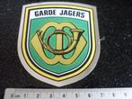 folie sticker garde jagers logo embleem leger, Verzenden, Zo goed als nieuw, Bedrijf of Vereniging