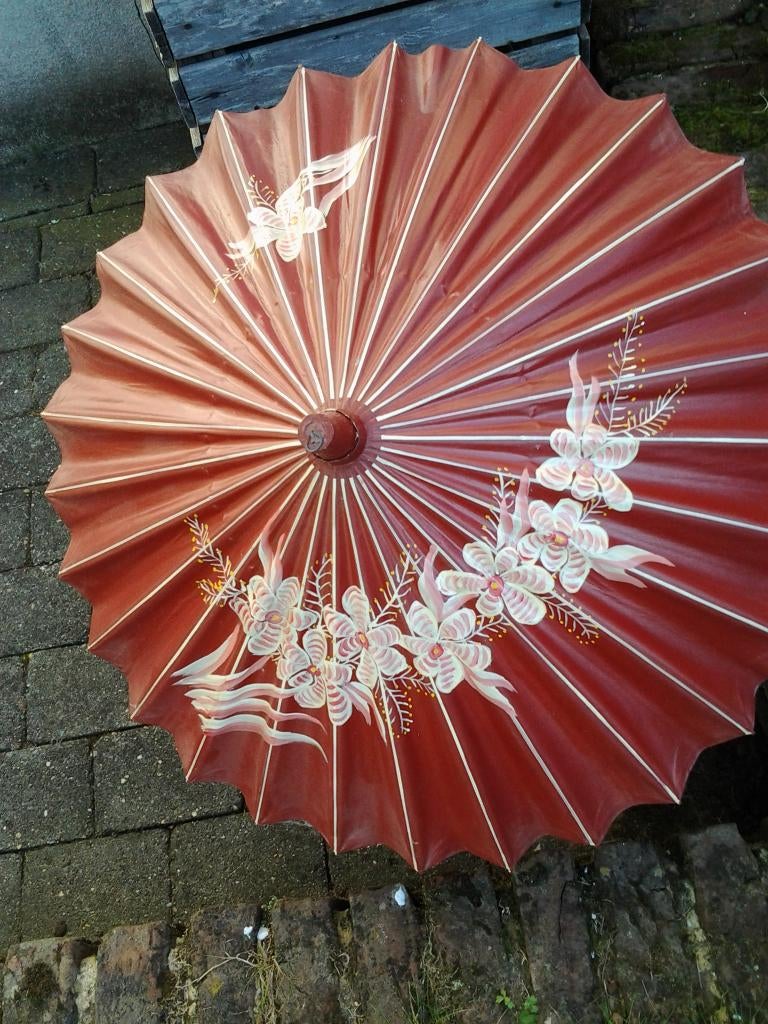 Decoratieve parasol, Oosters, 70 cm, Meerkleurig, Decoratieobject