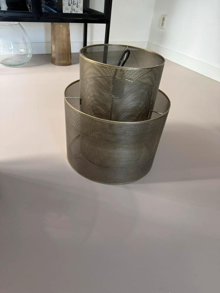 2 x KARWEI hanglamp Elles antiek brons, Huis en Inrichting, Lampen | Hanglampen, Gebruikt, Minder dan 50 cm, Metaal, Ophalen