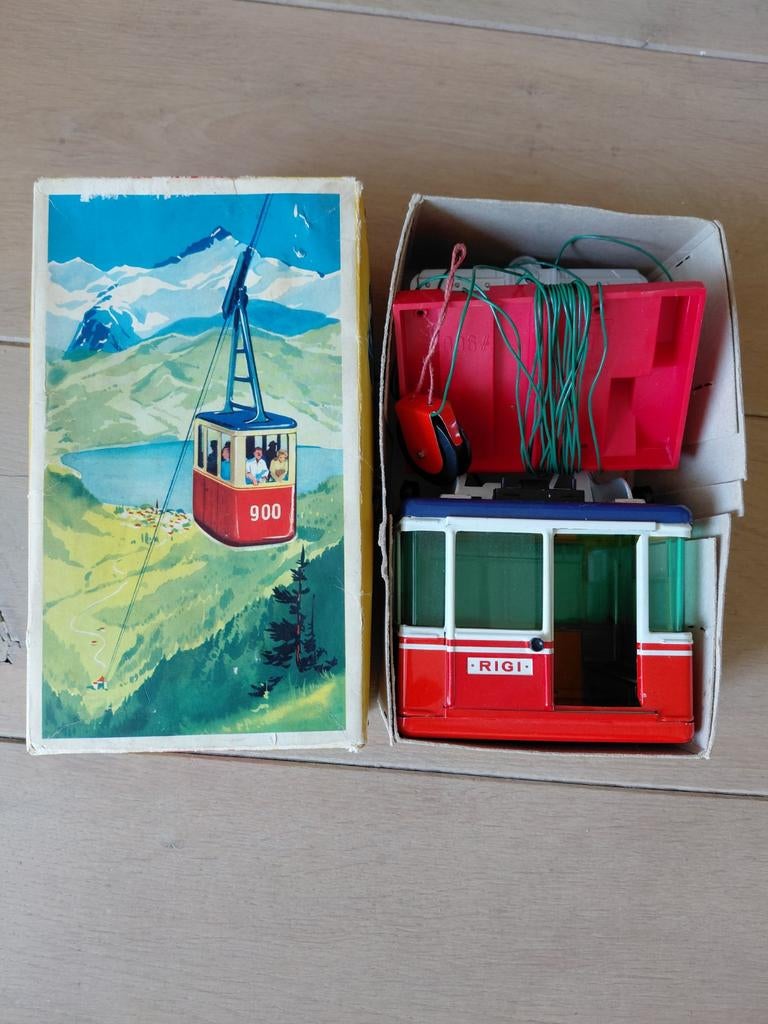 Vintage Rigi Nr. 900 Kabelbaan Speelgoed - Lehmann, Antiek en Kunst, Antiek | Speelgoed, Ophalen of Verzenden