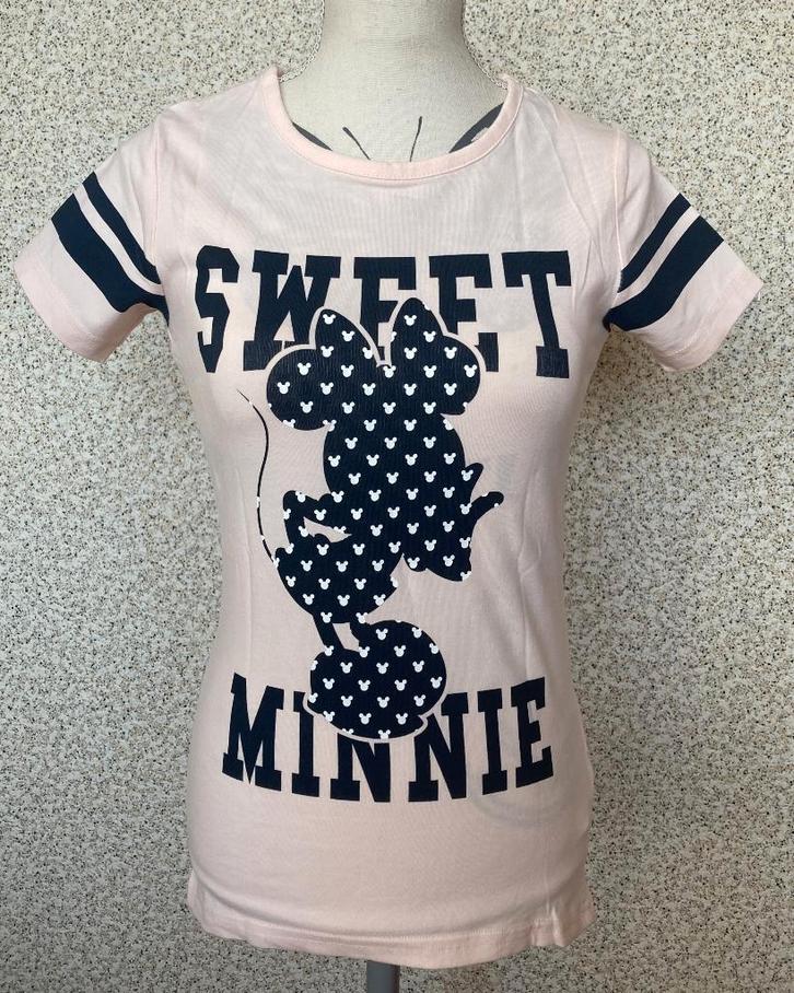 NIEUW zomers Roze Minnie Mouse T-shirt maat 134 - 140, Kinderen en Baby's, Kinderkleding | Maat 134, Nieuw, Meisje, Shirt of Longsleeve