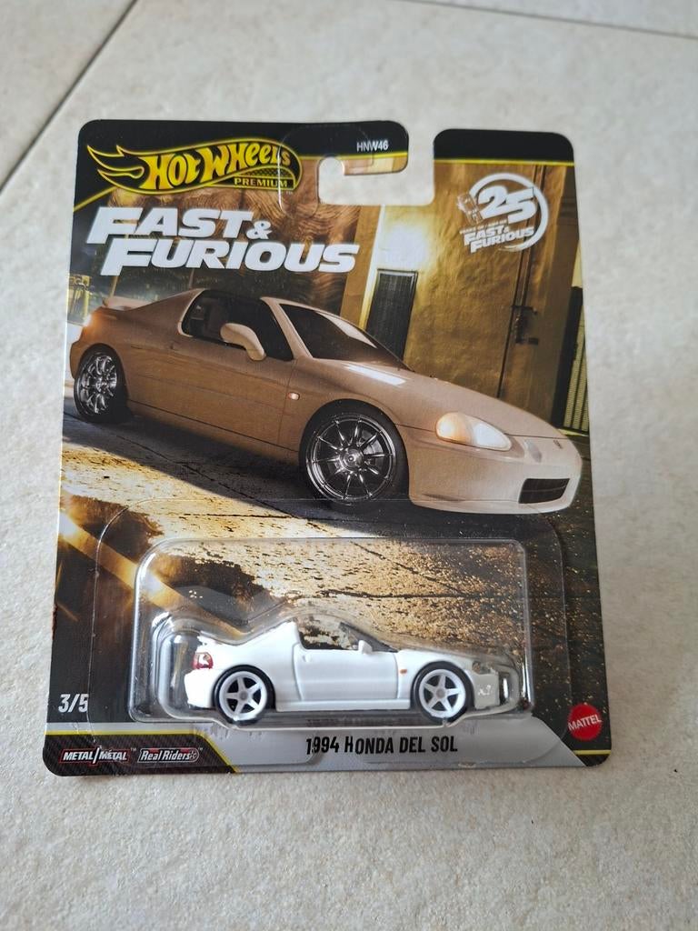 Hot Wheels Premium1994 Honda Del Sol Custom, Fast&Furious, Ophalen of Verzenden, Nieuw, Auto