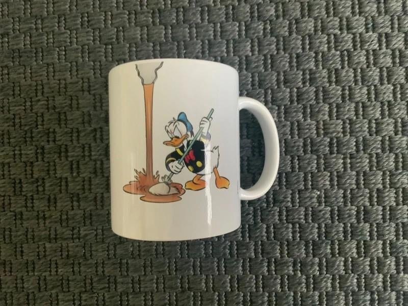 Vintage Disney Beker / Mok Donald Duck & Mickey Mouse, Verzamelen, Disney, Ophalen of Verzenden, Mickey Mouse, Zo goed als nieuw