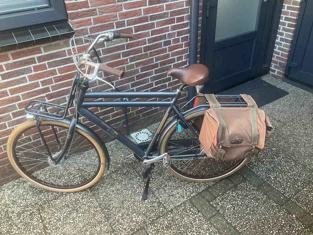 Heren Transport fiets, Fietsen en Brommers, Versnellingen, Zo goed als nieuw, 57 tot 61 cm, Trommelrem